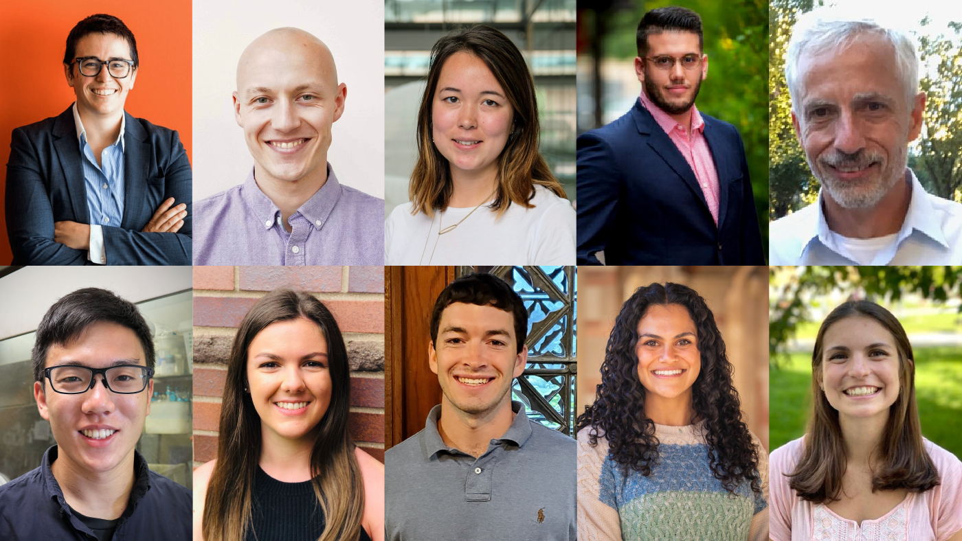 From Left (Top): Alison Wendlandt, Carter N. Stout, Claire Page, Eli Ortiz, Eric Jacobsen <br>From Left (Bottom): Isaac Yu, Mikaela DiBello, Patrick Kelly, Shivaani Gandhi, Taylor Bednar